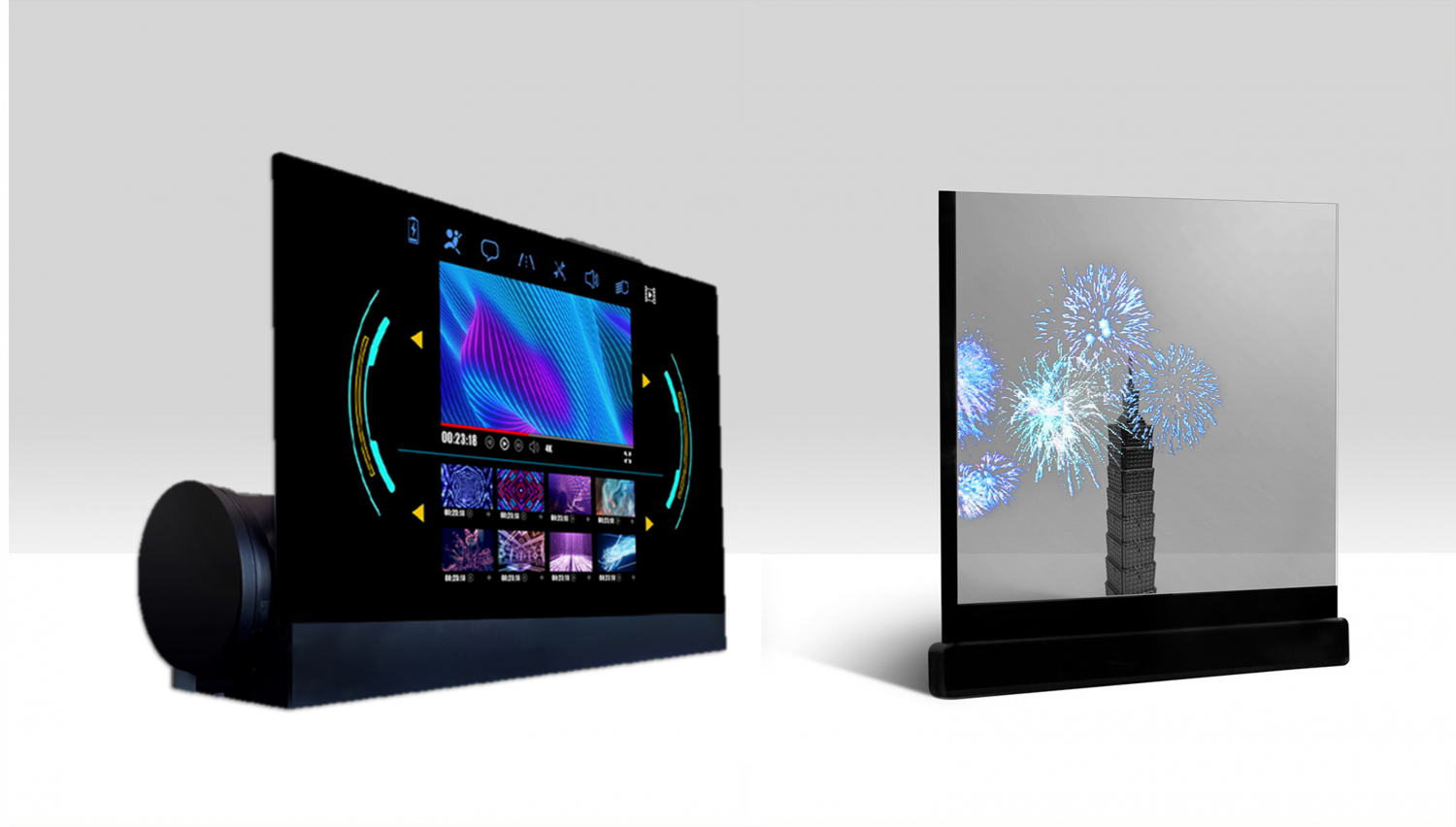 可卷式、折迭性、高透明